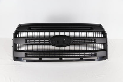 Matte Black Front Bumper Grille W/O Camera Hole For 2015-2017 Ford F-150 F150