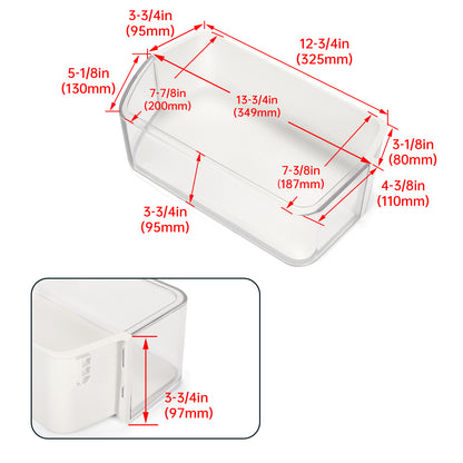 Solid Spare #DA97-12650A Door Shelf Bin ( Right ) For SAMSUNG Refrigerator RF263TEAEBC