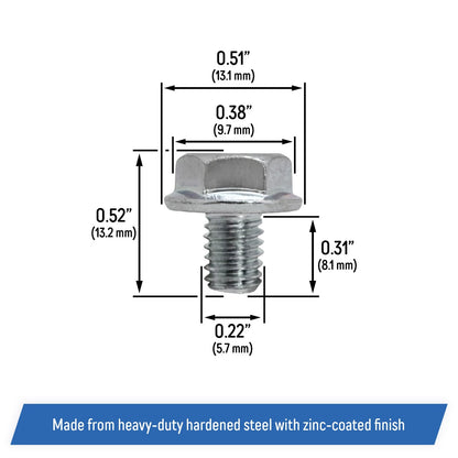 (6) Recoil Starter Flange Bolts 6x10 for Select Honda GX Engines, 90008-ZE2-003