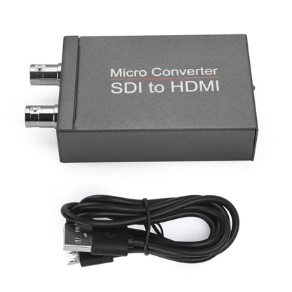1 SDI In to 2 HDM + SDI Out Mini HD Video Micro Converter Audio Switcher