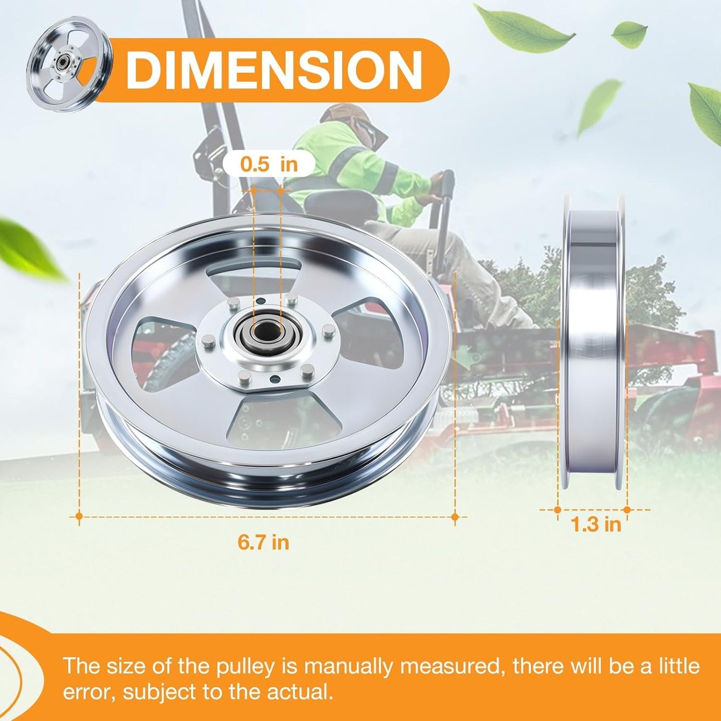 5102831 Flat Idler Pulley For Ferris 48" 52" 61" 72" Deck Lawn Mower 5104717