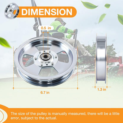 5102831 Flat Idler Pulley For Ferris 48" 52" 61" 72" Deck Lawn Mower 5104717