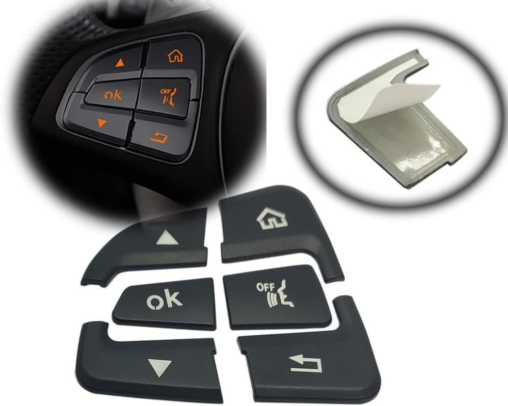 Steering Wheel Button Black Trim For Mercedes Benz GLC C Class W205 2015-2018 Y