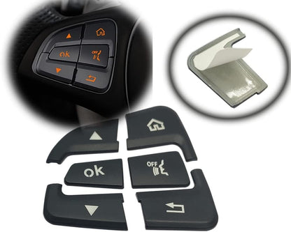 Steering Wheel Button Black Trim For Mercedes Benz GLC C Class W205 2015-2018 Y
