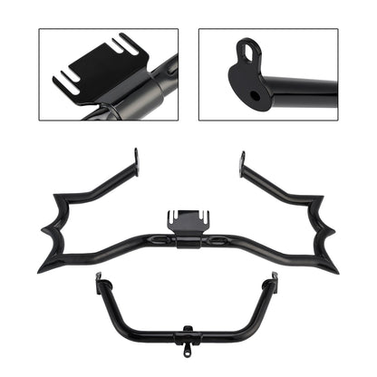 Engine Guard Crash Bar&Fairing Bracket Kit Black For Touring Road King Street
