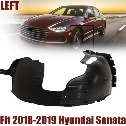 Front Driver Side Fender Liner For Hyundai Sonata 2018-2019 Plastic 86811C2500
