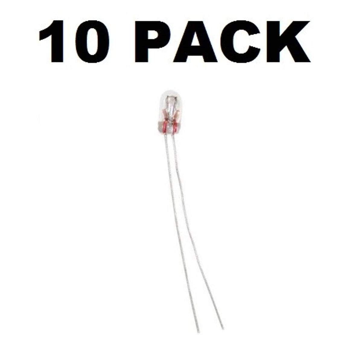 Solid Spare CEC Industries 7219 Bulbs 12 V 0.72 W Wire Terminal Base T-1 shape (Box of 10)