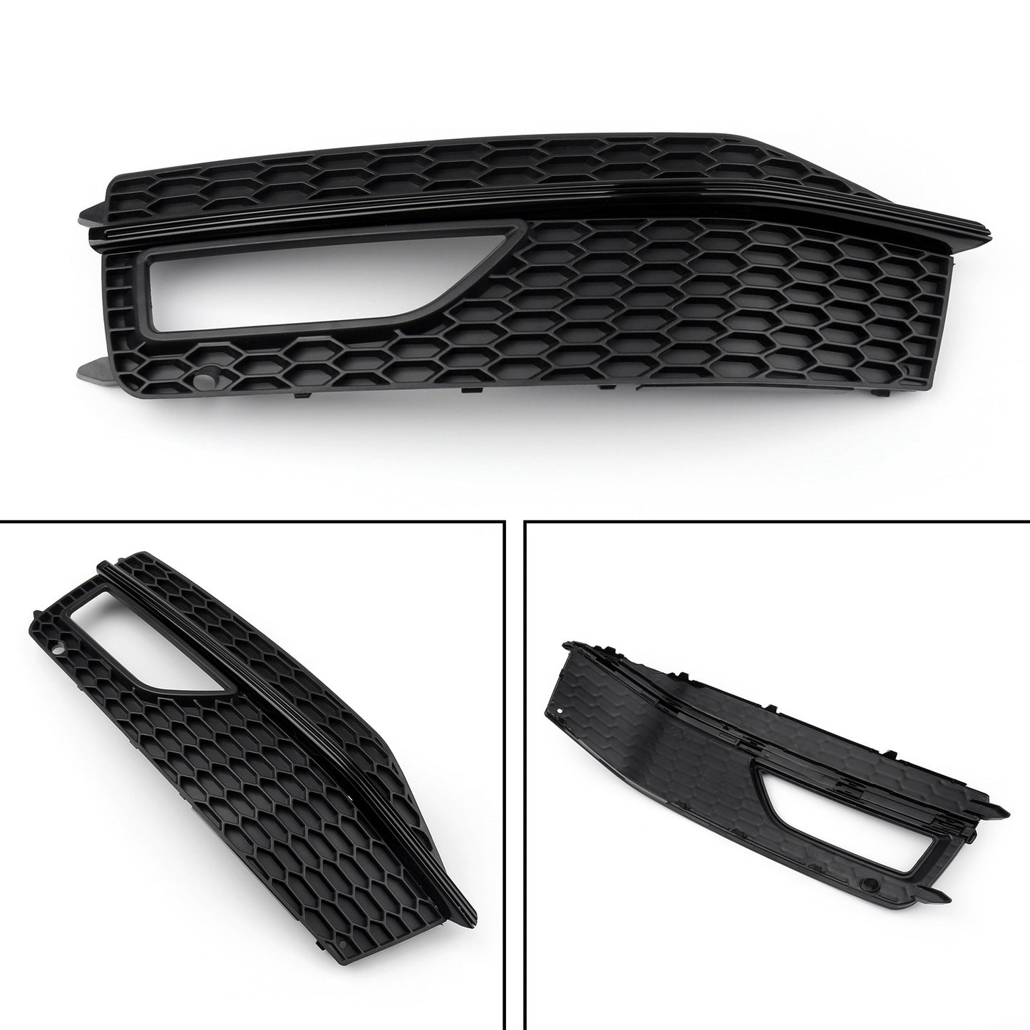 1x Left Bumper Fog Light Lamp Cover Grille Grill For Audi A4 S-line S4 13-15 USA