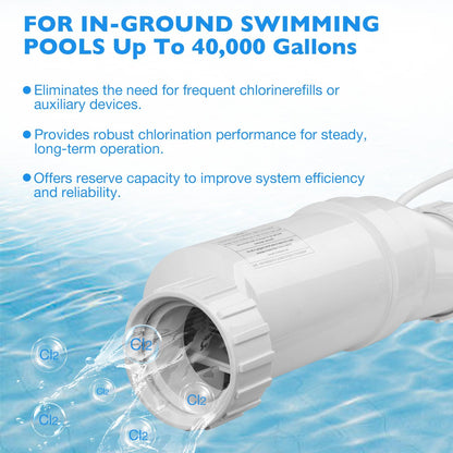 Salt Cell T-15 For Hayward Turbo TCELL940 W3T-CELL-15 40000 Gal In-Ground Pools