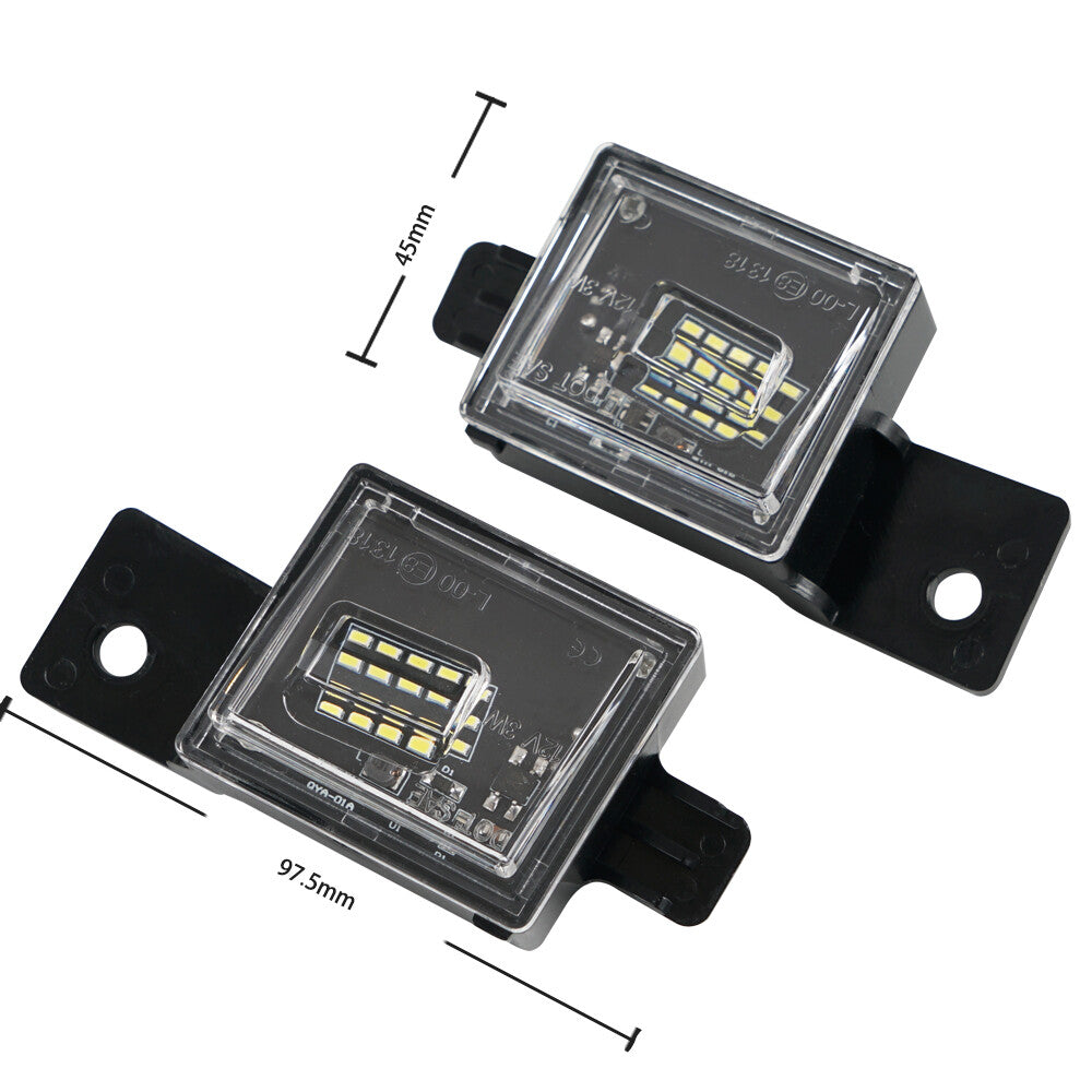 AUXITO White LED License Plate Tag Light For 2014-18 Chevy Silverado GMC Sierra