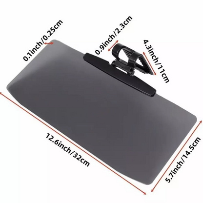 Car Automotive Sun Visor Extender Sunshade Protection Clip on Anti-Glare Gray