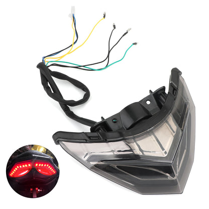 Rear Brake Turn Signals Taillight for KAWASAKI Ninja 250R 300 2013-2017 Red