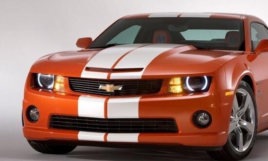 10" VINYL RALLY STRIPES RACING STRIPE KIT HOOD TRUNK ROOF For CHEVY CAMARO