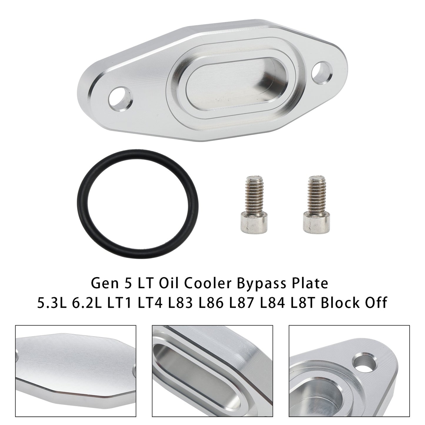 Gen 5 LT Oil Cooler Bypass Plate 5.3L 6.2L LT1 LT4 L83 L86 L87 L84 L8T Block Off