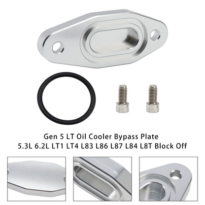 Gen 5 LT Oil Cooler Bypass Plate 5.3L 6.2L LT1 LT4 L83 L86 L87 L84 L8T Block Off