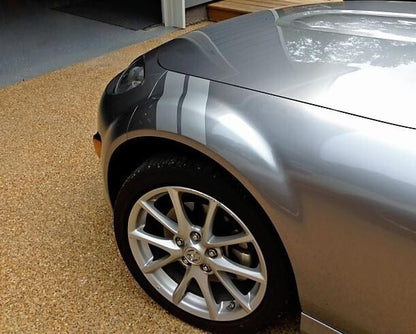3" Dual Fender Stripe Hash Mark Stripe Decal Graphic Kit For Mazda Miata