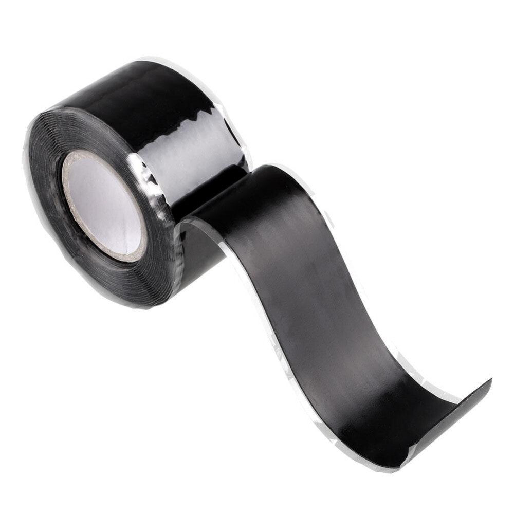 Silicone Tape Self Fusing Plumber Electrition Pipe Repair Hose Leak Black Useful