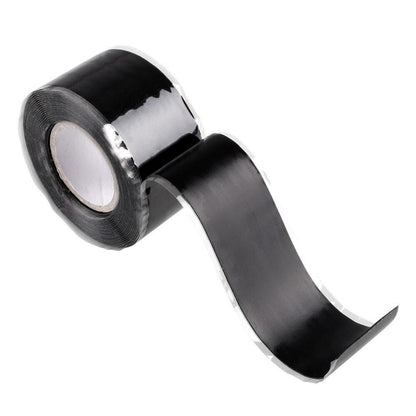 Silicone Tape Self Fusing Plumber Electrition Pipe Repair Hose Leak Black Useful