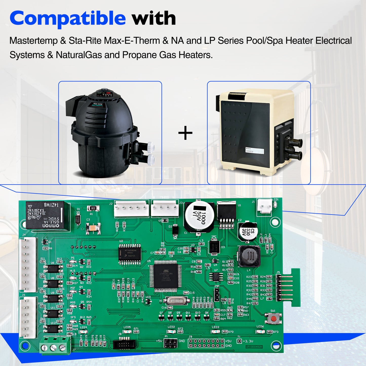 42002-0007S Pool Heater Control Board Kit For NA/LP Mastertemp Sta-Rite 461105