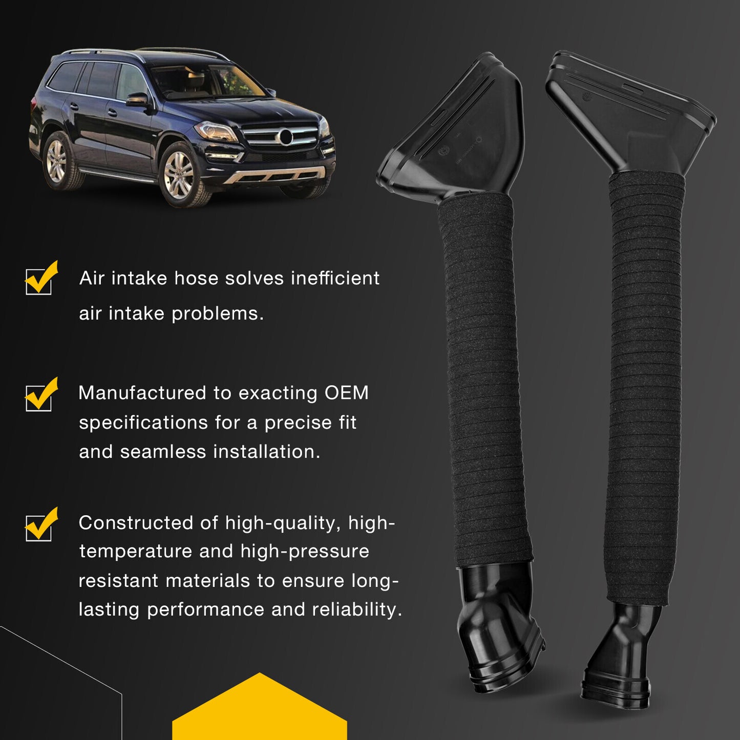 Left Right Side Engine Air Intake Hose For 2012-2016 Benz GL350 ML350 6420948797