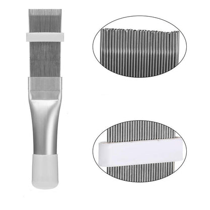 2Pcs Cleaning Tool Air Conditioner Fin Repair Tool Coil Comb A/C Condenser Brush