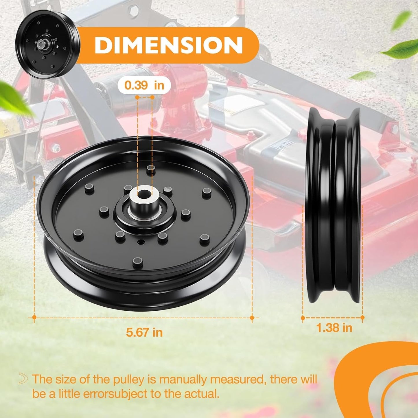 07351200 Mower Flat Idler Pulley For Gravely Pro-Turn ZT HD Ariens 48" 52" 60"