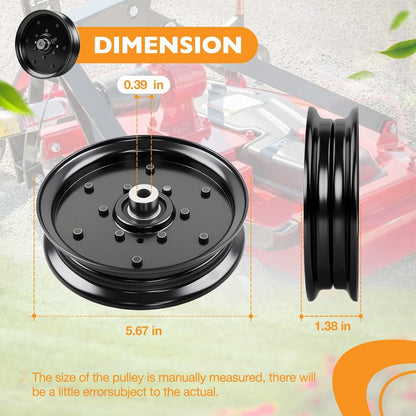 07351200 Mower Flat Idler Pulley For Gravely Pro-Turn ZT HD Ariens 48" 52" 60"