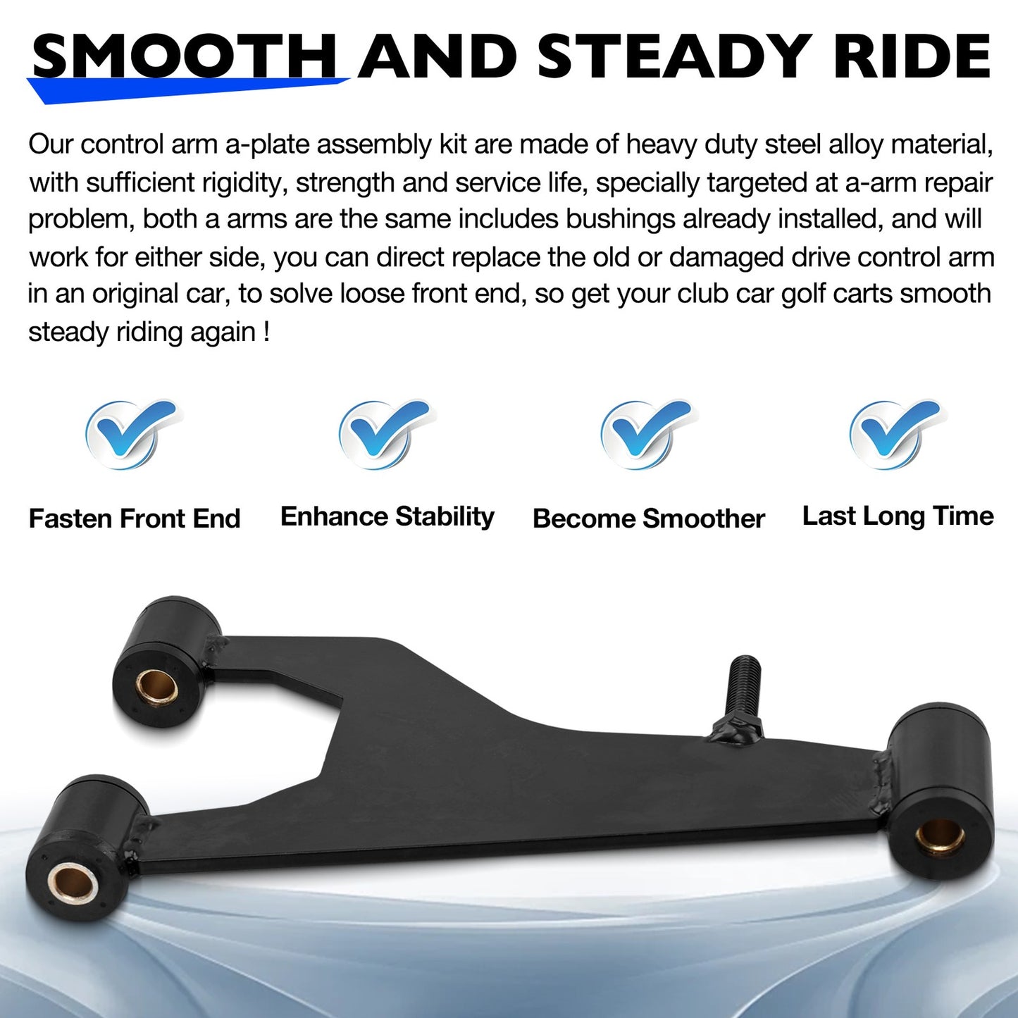1016353 Control Arm Delta A Plate For 1993 Up Club Car DS Gas Electric Golf Cart
