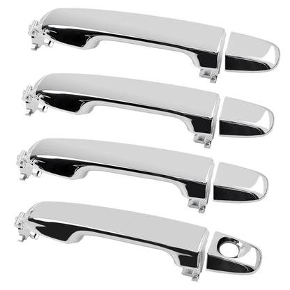 4X Exterior Door Handles Front Rear Side LH RH Fit 2012-2017 Toyota Camry Chrome