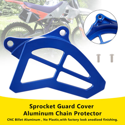 Sprocket Guard Cover Aluminum Chain Protector For Yamaha YZ125 1993-2004 Blue