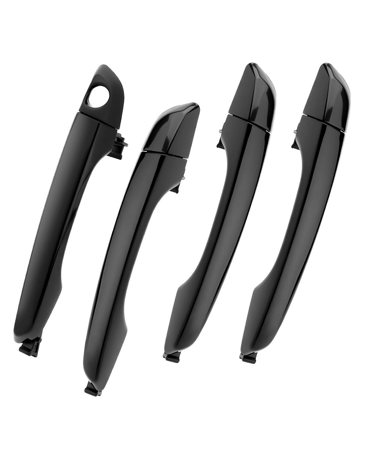 82651F2010 Black Outside Exterior Door Handle Kit Fit 2017-2020 Hyundai Elantra