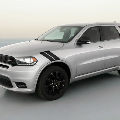 3" Dual Fender Stripe Hash Mark Stripe Decal Graphic Kit For Dodge Durango
