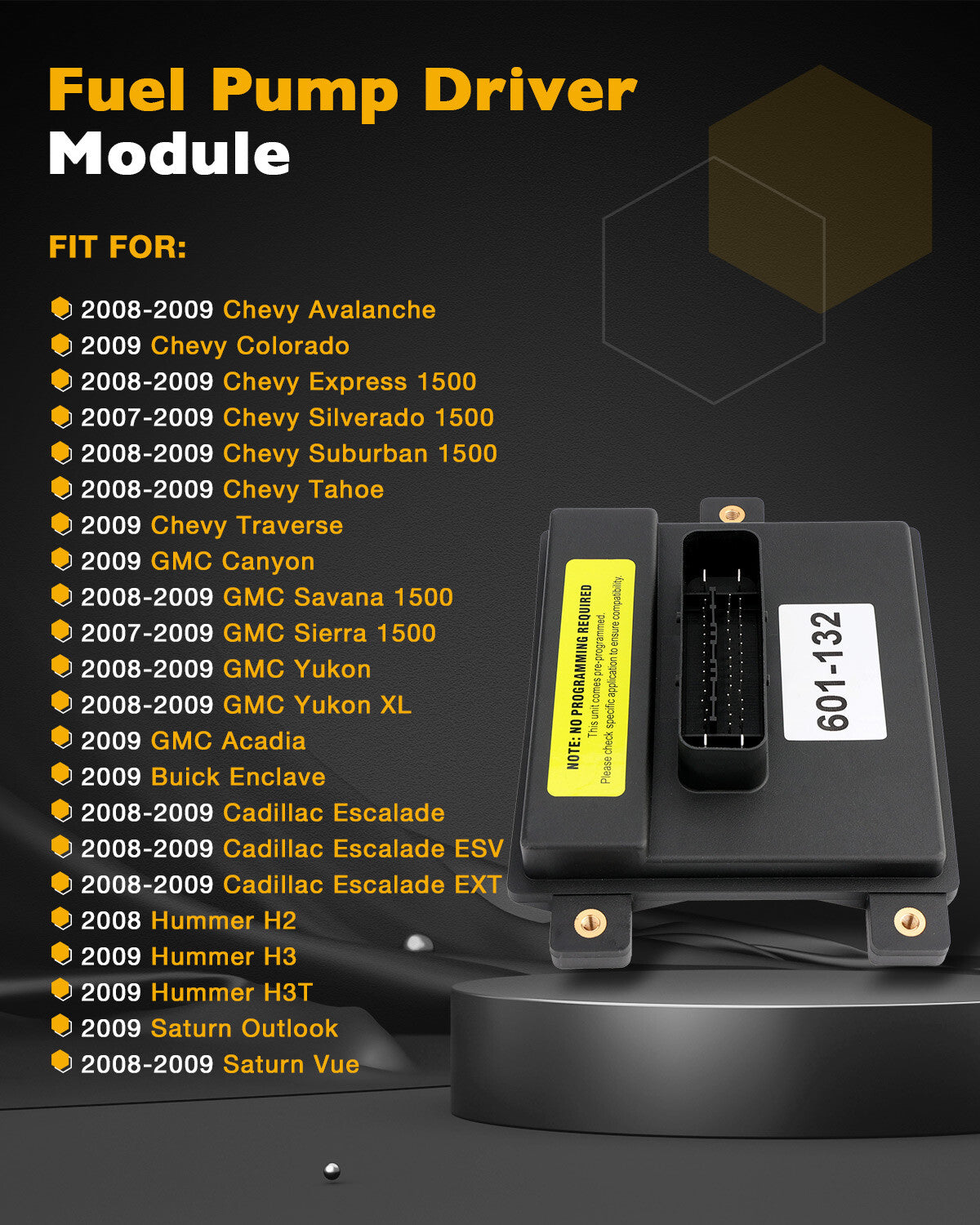 Fuel Pump Driver Module For 08-09 Chevrolet Avalanche GMC Cadillac Hummer Saturn
