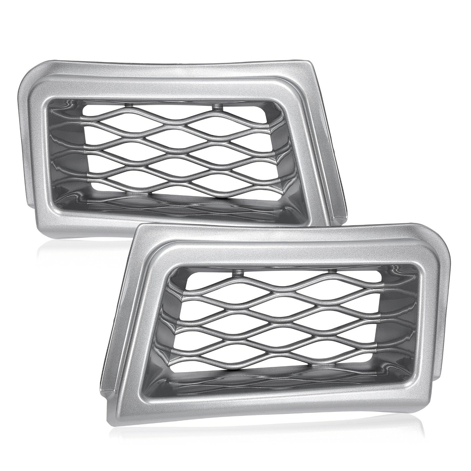 Solid Spare For 03-07 Chevrolet Silverado SS-Style Bumper Caliper Air Duct Left Right Pair
