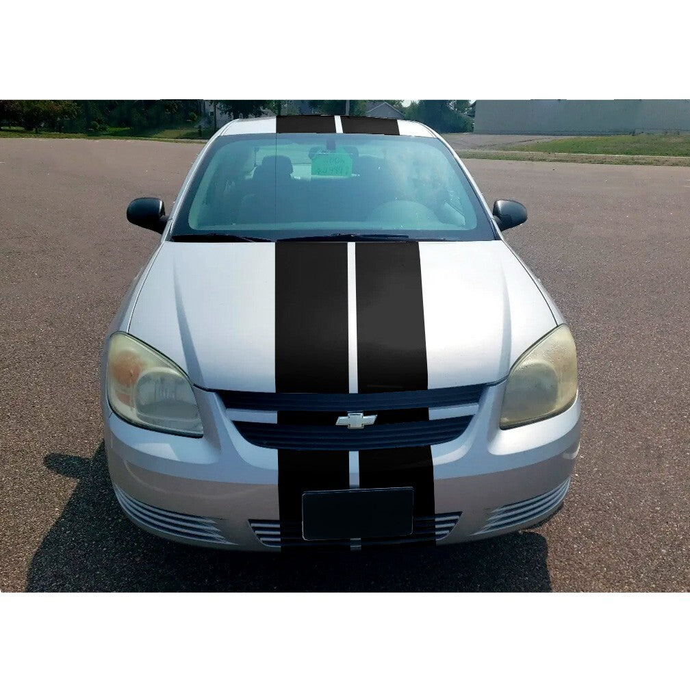 8" VINYL RALLY STRIPES RACING STRIPE HOOD TRUNK ROOF For CHEVY COBALT