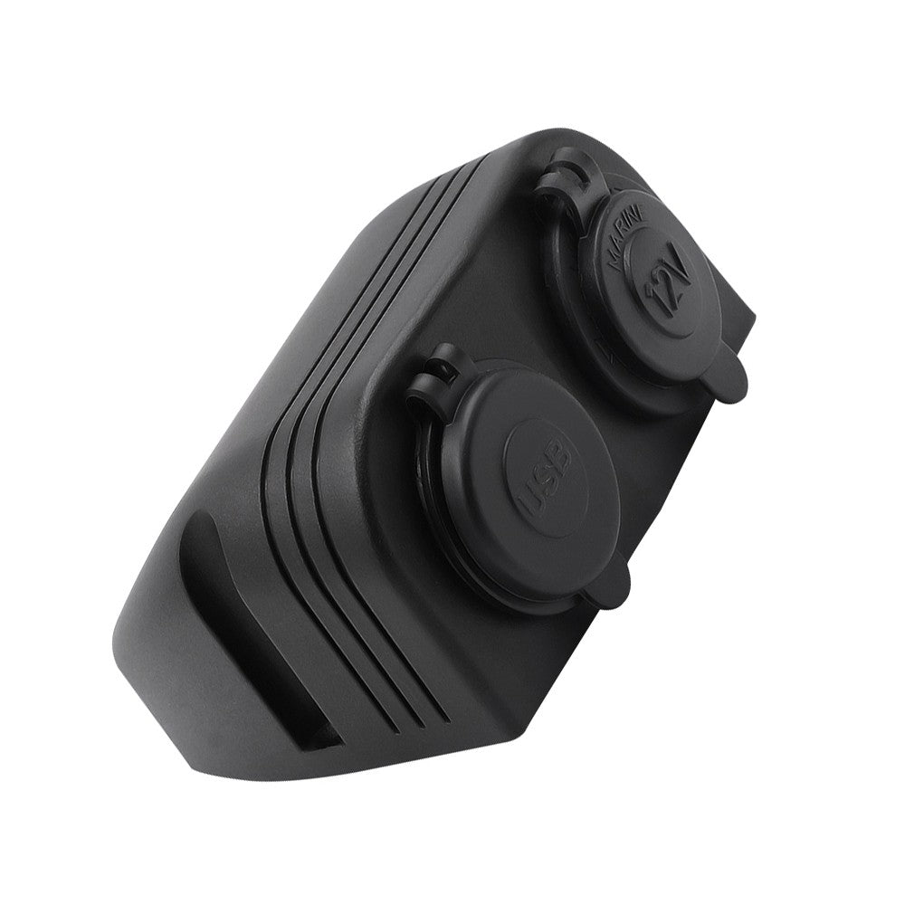12V Dual USB 4.2A Charger Power Socket Outlet Surface Mount Fit Car Marine