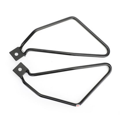 Black Saddlebag Support Bars Mount Brackets for Sportster 883 Iron XL883N