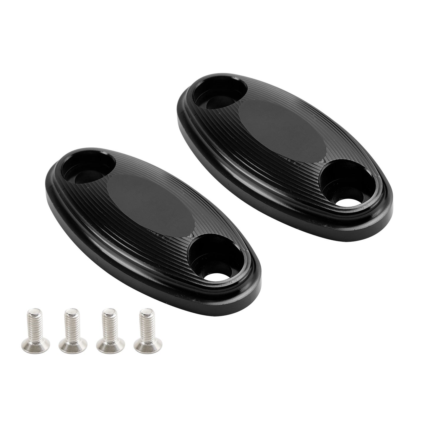 Black mirror delete blanking block off plates fits Honda CBR650R CBR650F 14-19