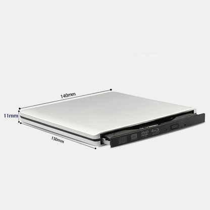 4K BD Burner External USB Super Slim DVD RW CD Writer Portable Drive Silver