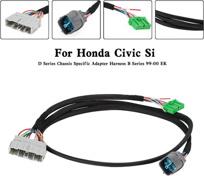 For 1996-98 Honda Civic Si D EK Series Chassis Specific Adapter Harness B Series