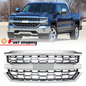For Chevrolet Silverado 1500 2016 2017 2018 Chrome Front Bumper Grille LTZ Style