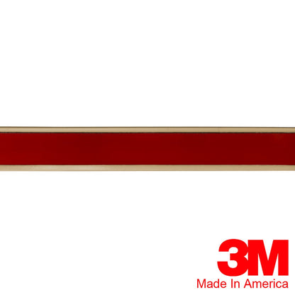 Vintage Style 5/8" Buckskin & Chrome Side Body Trim Molding - Formed Pointed End