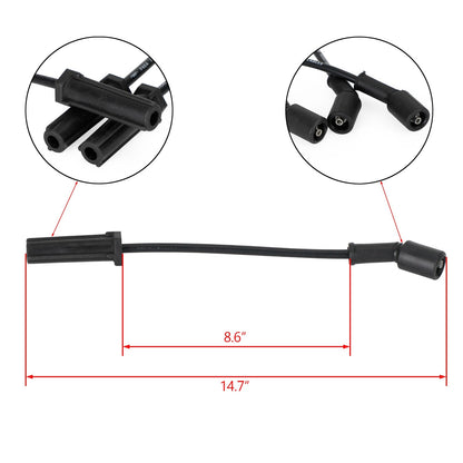 8PCS Square Ignition Coil+Spark Plug+Wires 12611424 For Silverado 1500 Tahoe GMC