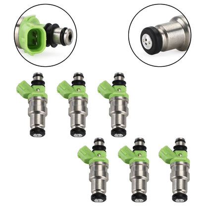 6PCS F#1l Injectors 23250-70080 Fit Toyota Cressida Supra 3.0L 1989-92 312CC