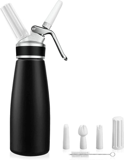 Whipped Cream Dispenser Durable Aluminum Foam Whipper 1 Pint 500ml Cream Maker