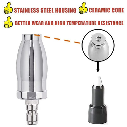 High Pressure Washer 3600PSI Rotating Turbo Nozzle Spray Tip 3.0 GPM 1/4'' Quick