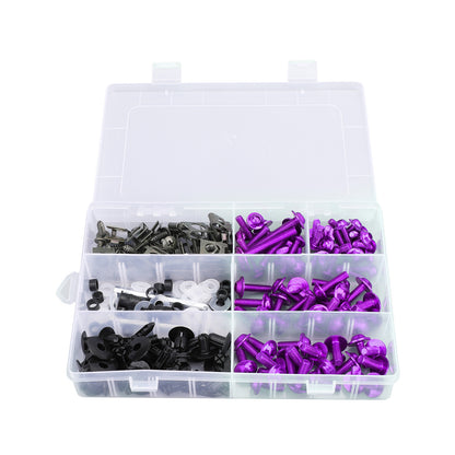 Purple Fairing Bolts Screws Bodywork Kit For Yamaha YZF R6 R1 R3 R25 FZ07 FZ09 U
