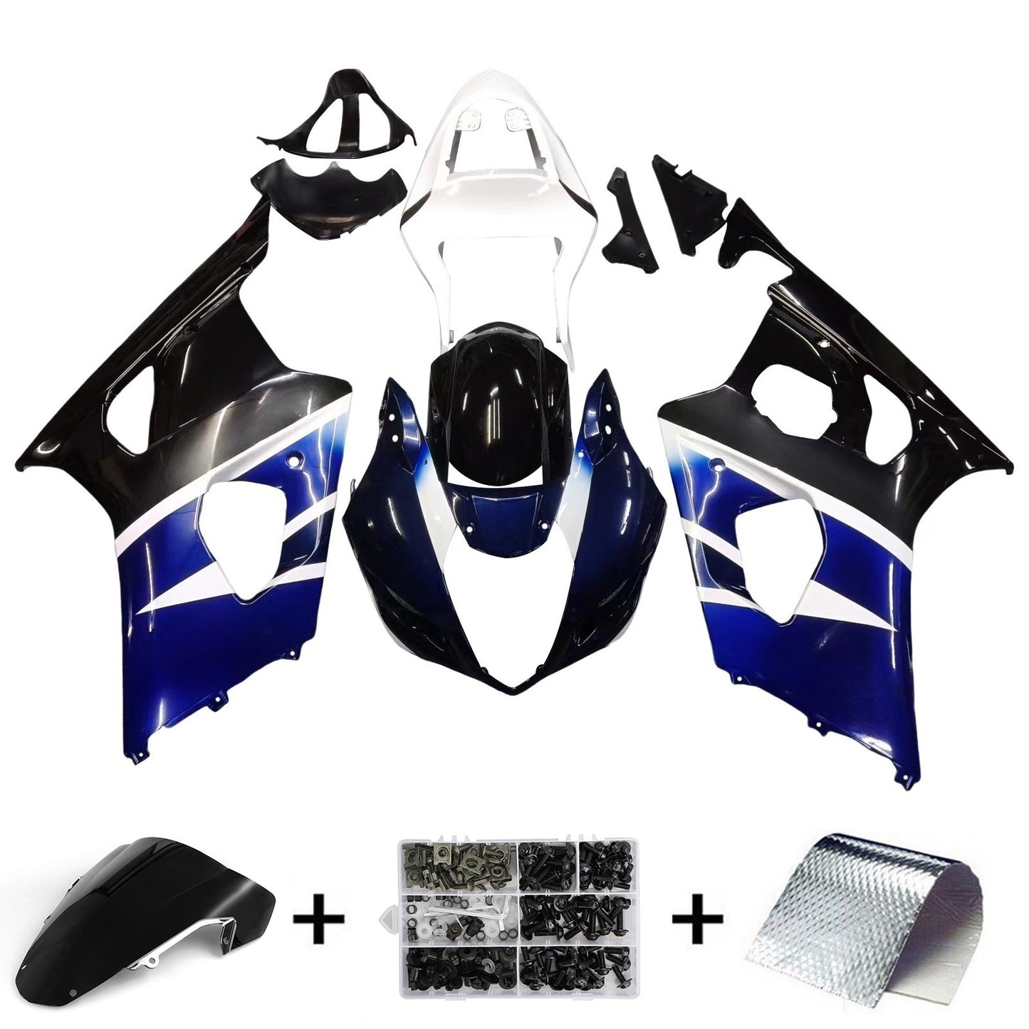 Amotopart Injection Fairing Kit Bodywork ABS for Suzuki GSXR1000 2003-2004 #3