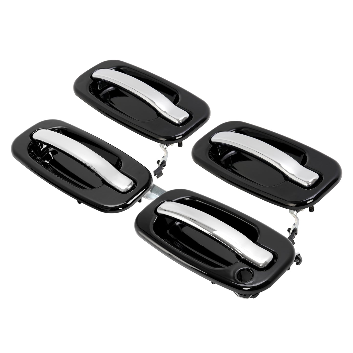 Solid Spare Outer Exterior Door Handles Set of 4 For Chevy Silverado GMC Cadillac 1999-2006