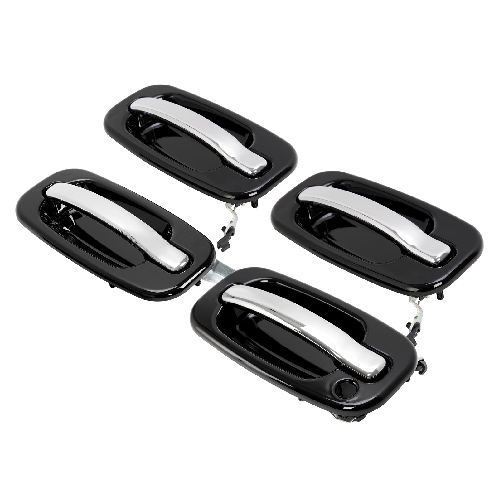 Solid Spare Outer Exterior Door Handles Set of 4 For Chevy Silverado GMC Cadillac 1999-2006